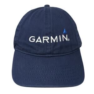 Garmin Slideback Hat Blue One Size Adjustable Embroidered Vent Holes